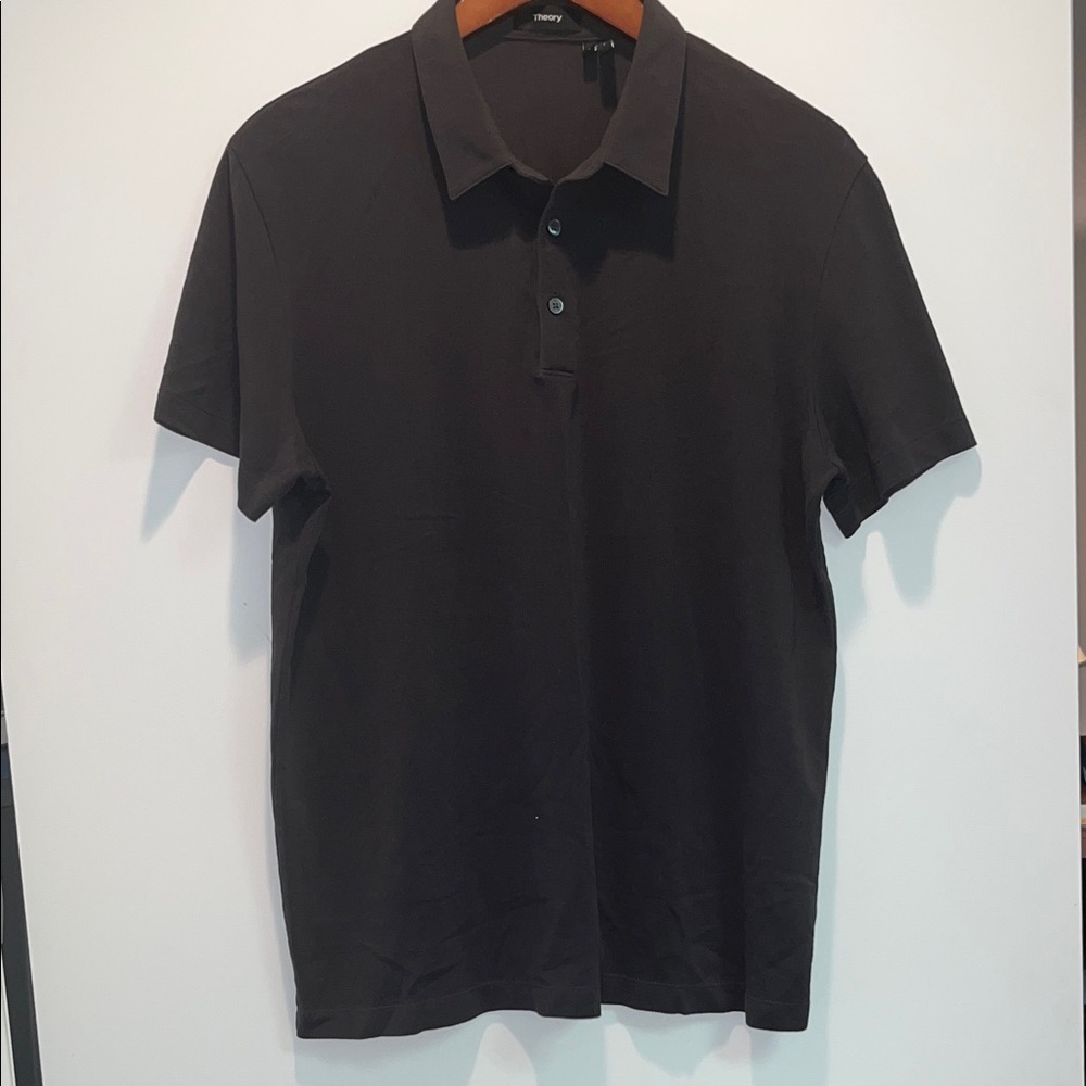 Men’s Theory - Dark Charcoal Polo Shirt Size Large